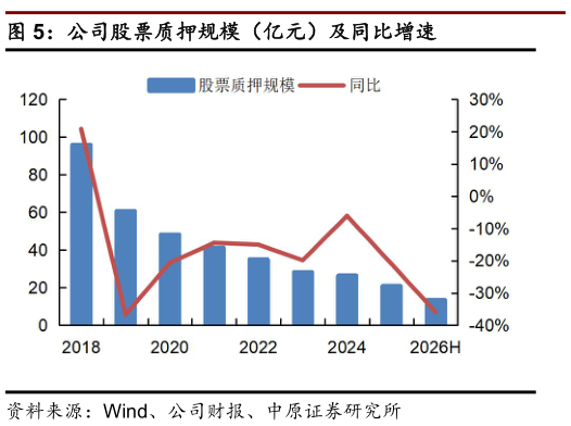 如何了解公司股票质押规模（亿元）及同比增速