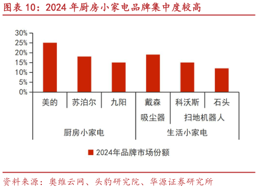 怎样理解2024 年厨房小家电品牌集中度较高