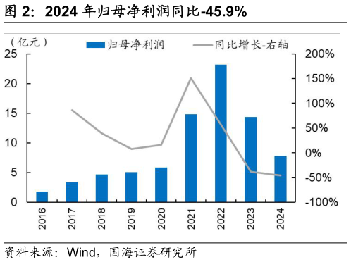 想关注一下2024 年归母净利润同比-45.9%?