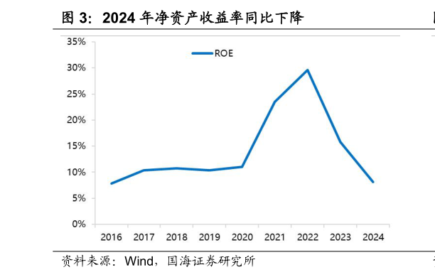 谁能回答2024 年净资产收益率同比下降?