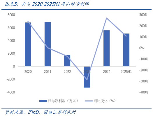 如何了解公司2020-2025H1年归母净利润