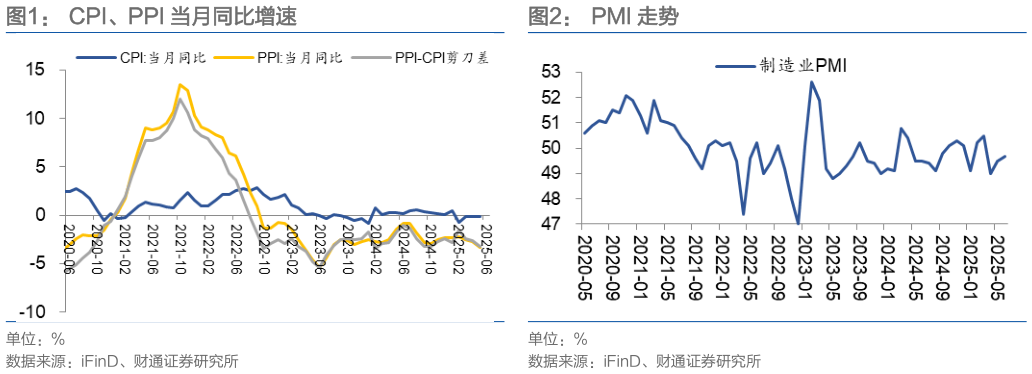 各位网友请教一下CPI、PPI 当月同比增速PMI 走势