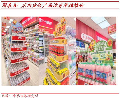 怎样理解店内宣传产品设有单独堆头