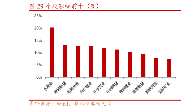 咨询下各位个股涨幅前十（%）
