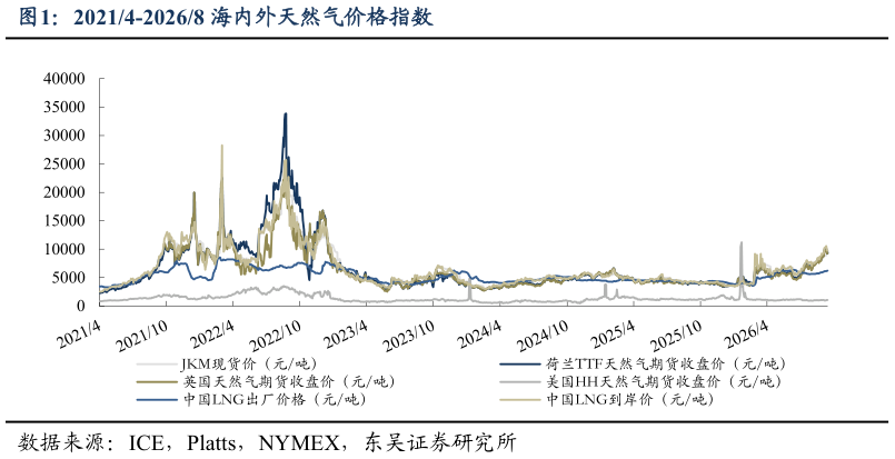 各位网友请教一下20214-20268 海内外天然气价格指数