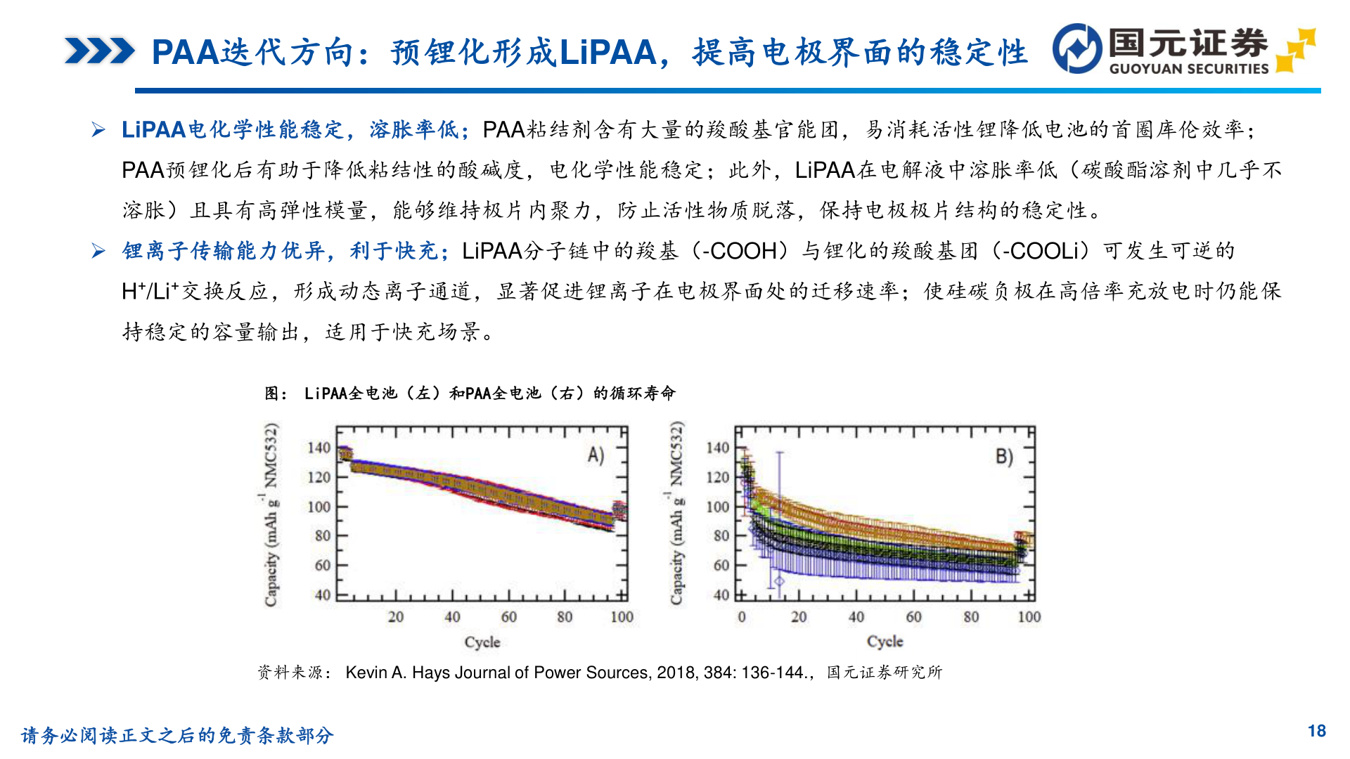 一起讨论下PAA迭代方向：预锂化形成LiPAA，提高电极界面的稳定性