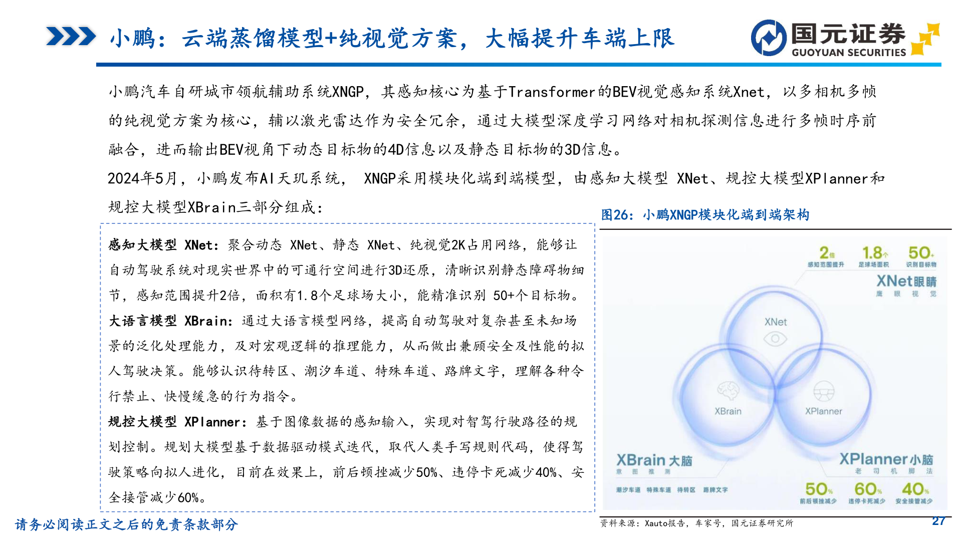 想关注一下小鹏：云端蒸馏模型+纯视觉方案，大幅提升车端上限