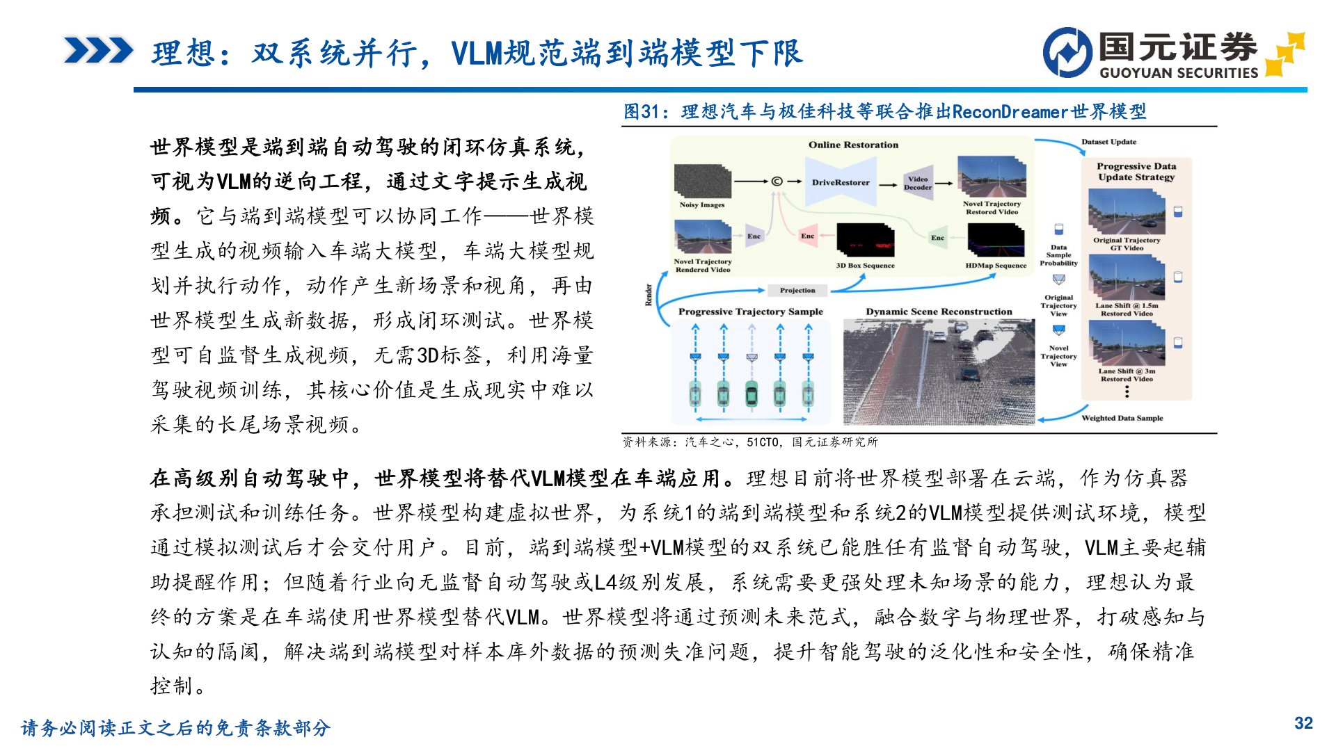 请问一下理想：双系统并行，VLM规范端到端模型下限