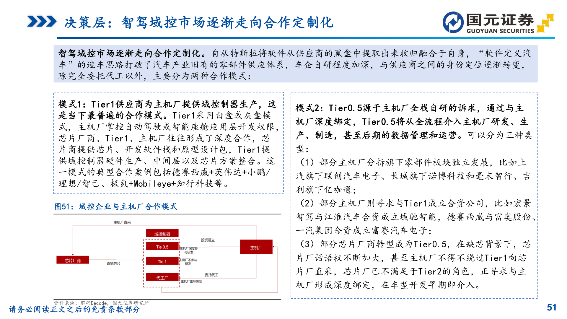 请问一下决策层：智驾域控市场逐渐走向合作定制化