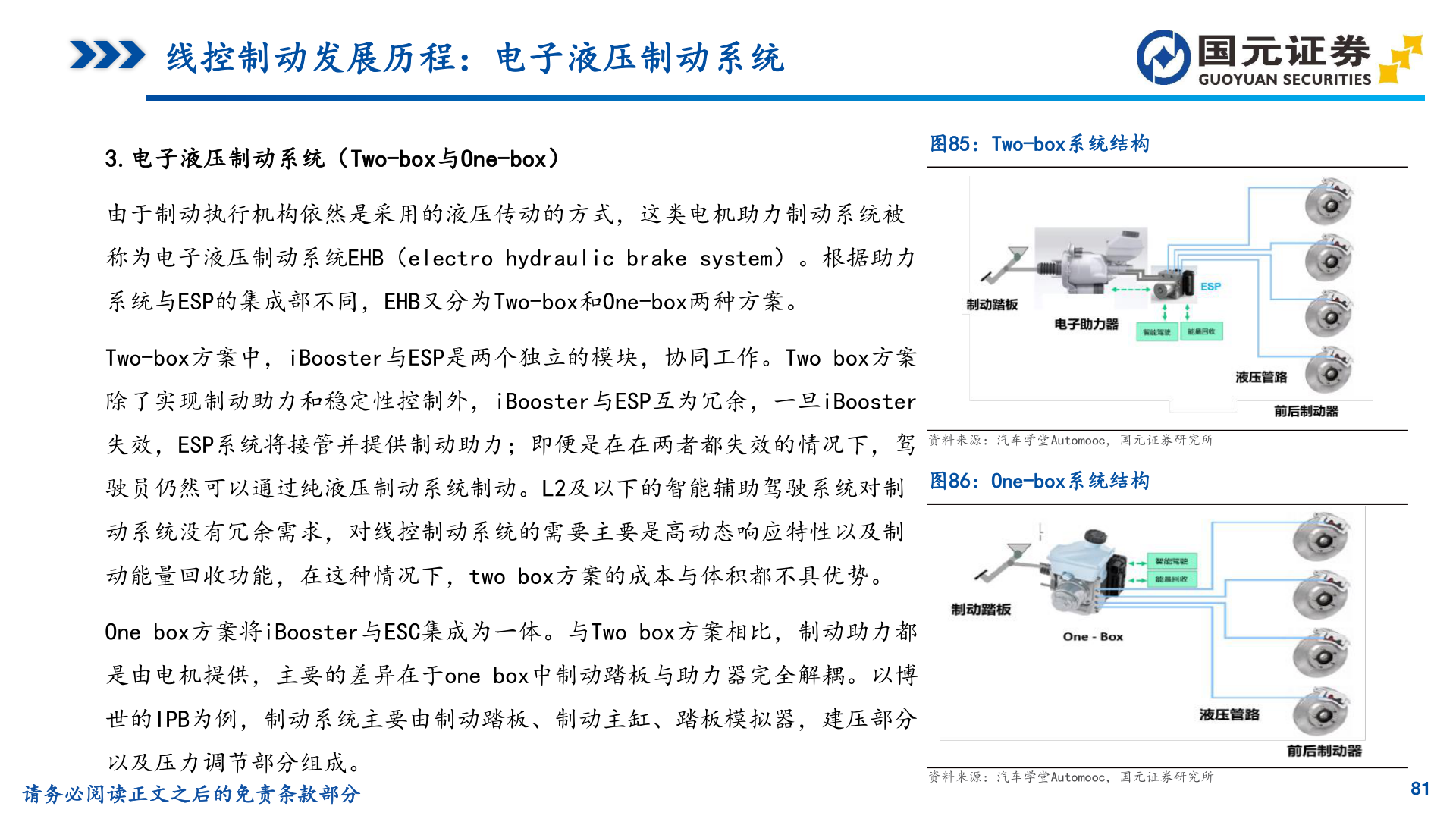 咨询大家线控制动发展历程：电子液压制动系统