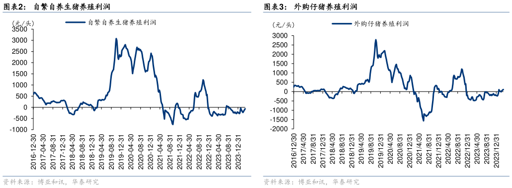 各位网友请教一下自繁自养生猪养殖利润?