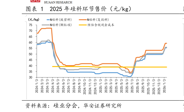 想关注一下2025 年硅料环节售价（元kg）