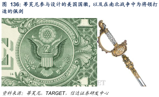 如何看待蒂芙尼参与设计的美国国徽，以及在南北战争中为将领打