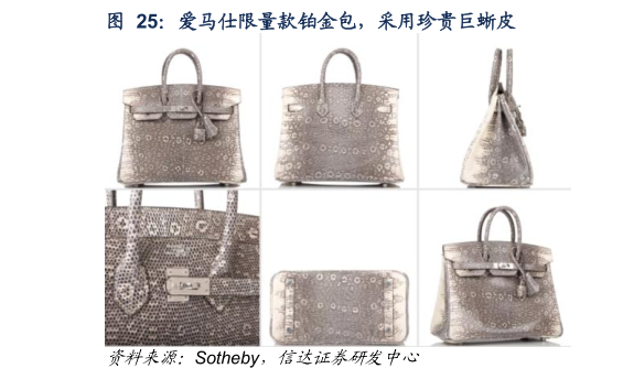想问下各位网友爱马仕限量款铂金包，采用珍贵巨蜥皮