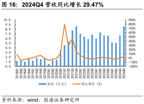 想问下各位网友2024Q4 营收同比增长 29.47%