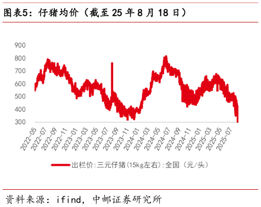各位网友请教一下仔猪均价（截至 25 年 8 月 18 日）
