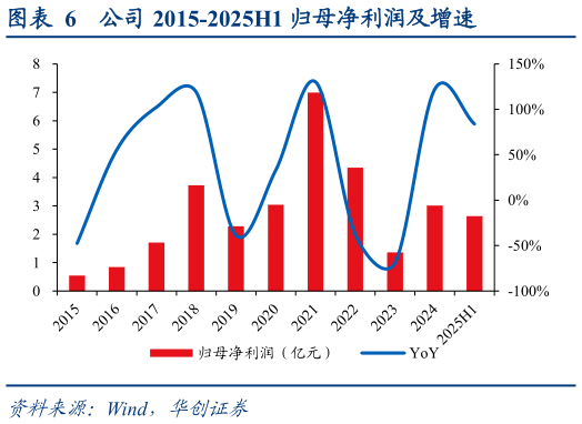 咨询大家公司 2015-2025H1 归母净利润及增速