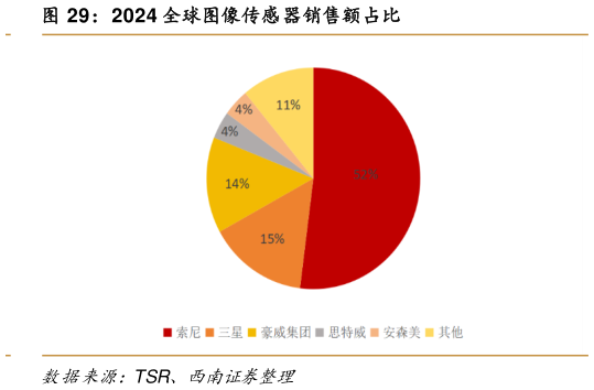 如何解释2024 全球图像传感器销售额占比