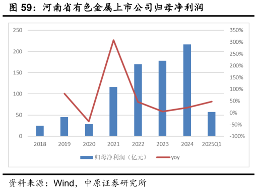咨询大家河南省有色金属上市公司归母净利润