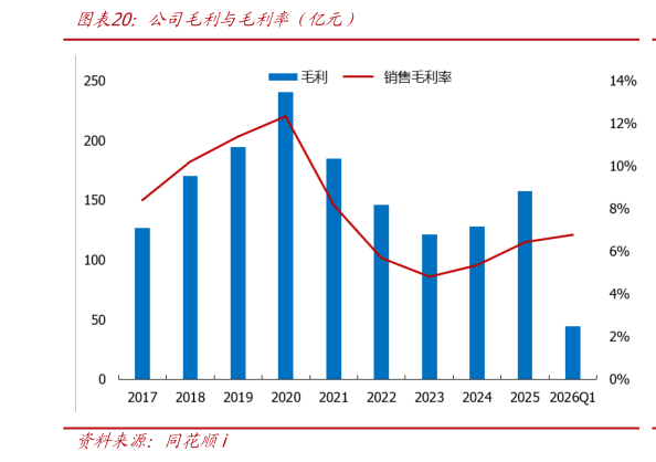 咨询下各位公司毛利与毛利率（亿元）