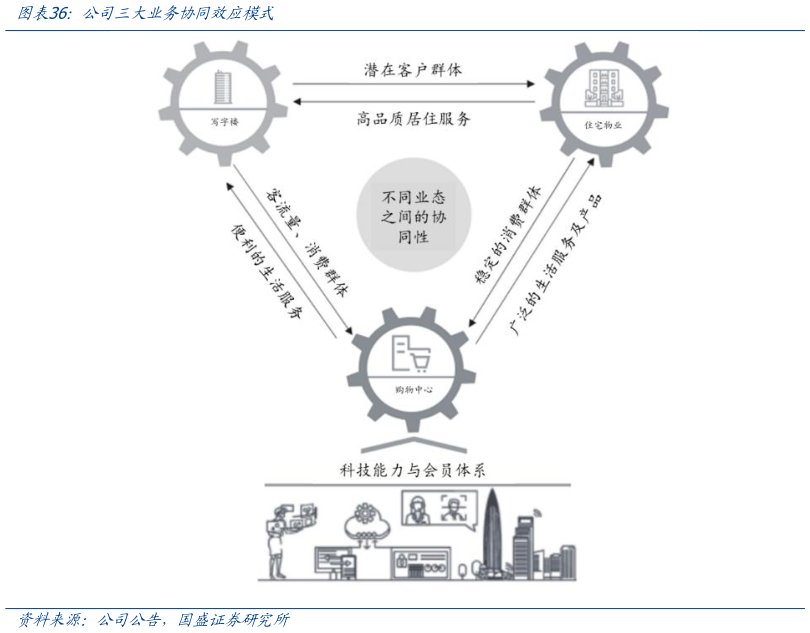 各位网友请教一下公司三大业务协同效应模式