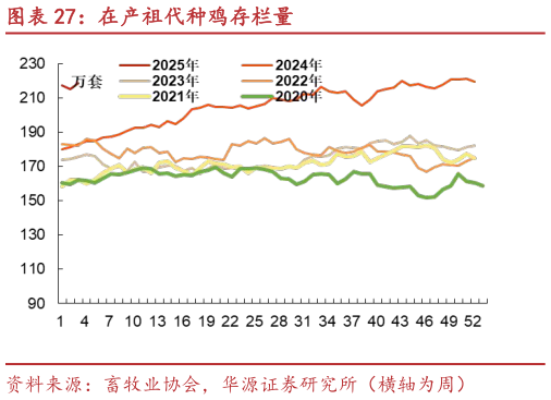 咨询下各位在产祖代种鸡存栏量?