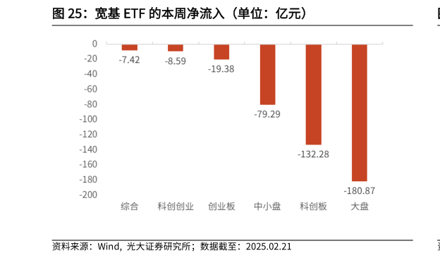 想关注一下宽基 ETF 的本周净流入（单位：亿元）?