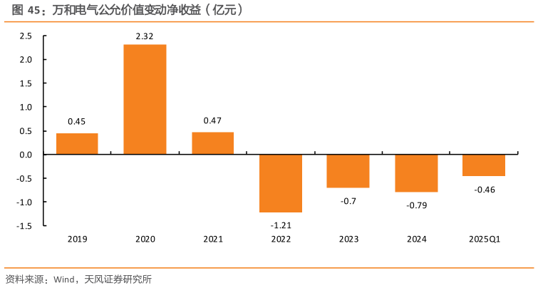 怎样理解万和电气公允价值变动净收益（亿元）