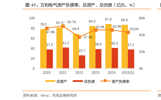 谁能回答万和电气资产负债率、总资产、总负债（亿元，%）