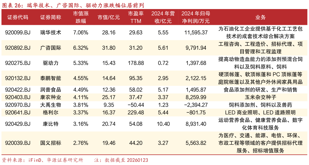 咨询下各位瑞华技术、广咨国际、驱动力涨跌幅位居前列