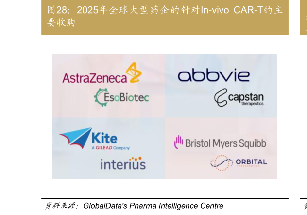 谁知道2025年全球大型药企的针对In-vivo  CAR-T的主