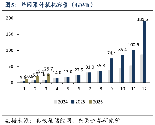咨询大家并网累计装机容量（GWh）