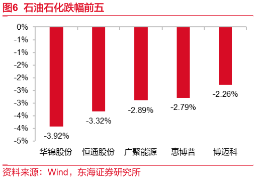 咨询下各位石油石化跌幅前五?