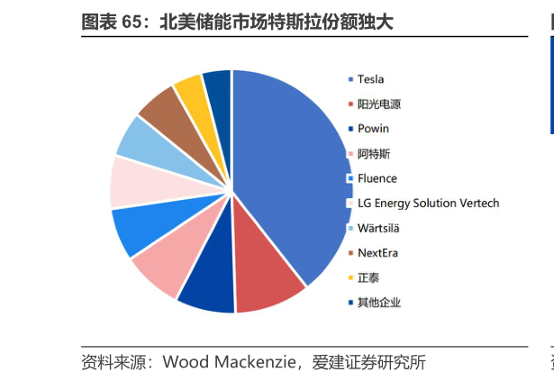 各位网友请教一下北美储能市场特斯拉份额独大