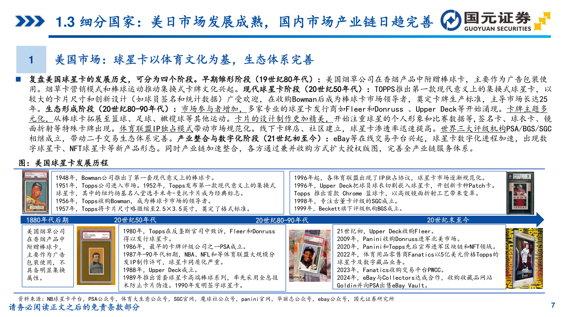 谁知道1.3 细分国家：美日市场发展成熟，国内市场产业链日趋完善