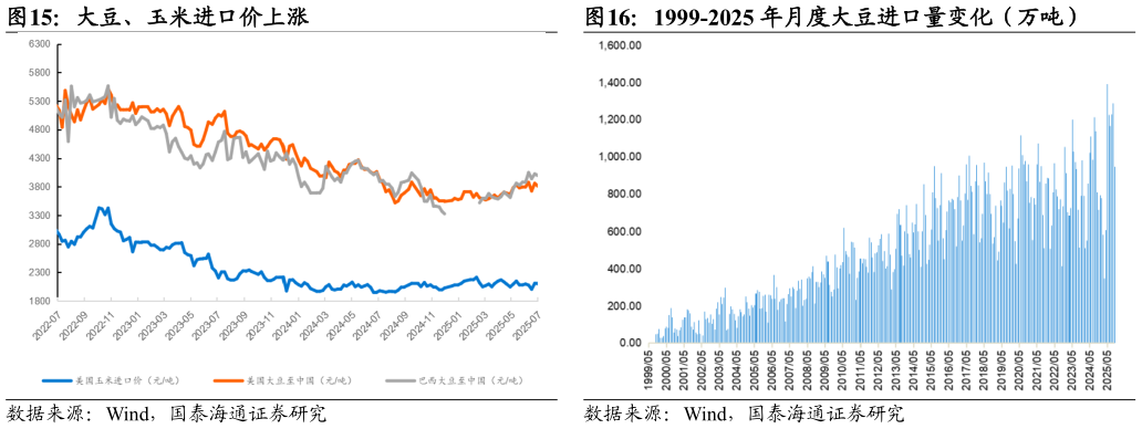如何看待1999-2025 年月度大豆进口量变化（万吨）
