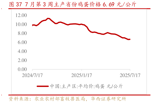 你知道7 月第 3 周主产省份鸡蛋价格 6.69 元公斤?