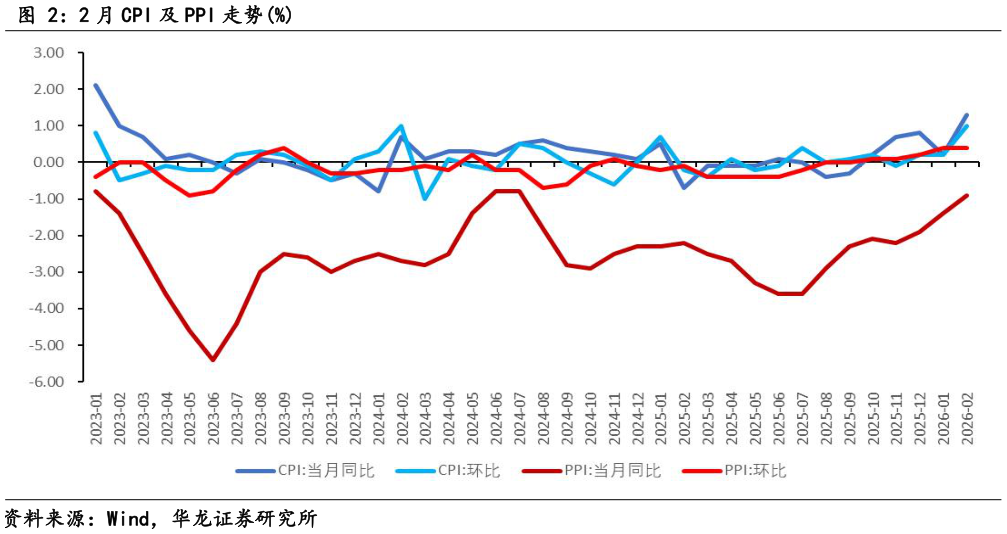 怎样理解2 月 CPI 及 PPI 走势%