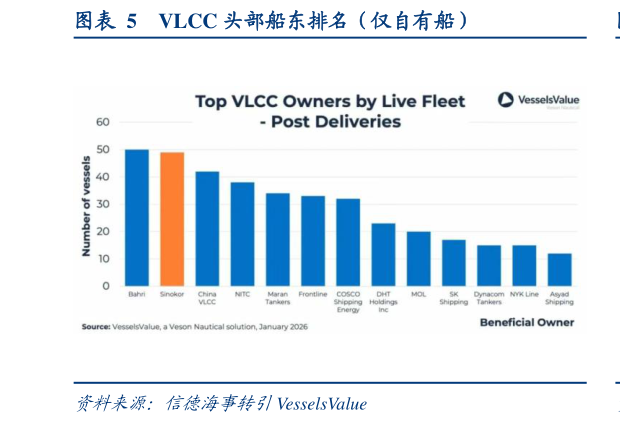 谁知道VLCC 头部船东排名（仅自有船）