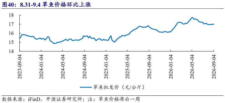 如何看待8.31-9.4 草鱼价格环比上涨