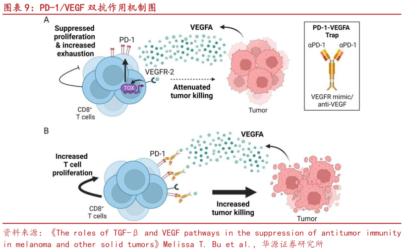 想问下各位网友PD-1VEGF 双抗作用机制图?