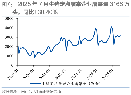 如何解释2025 年 7 月生猪定点屠宰企业屠宰量 3166 万?