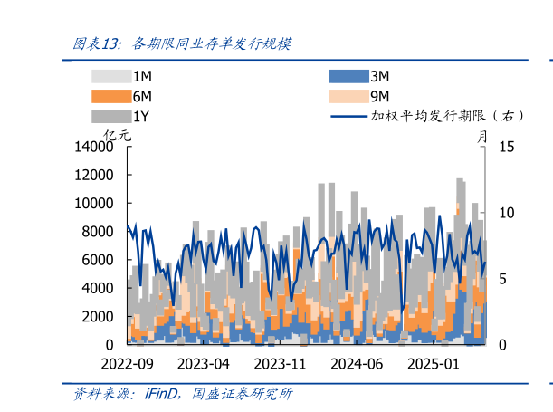 怎样理解各期限同业存单发行规模
