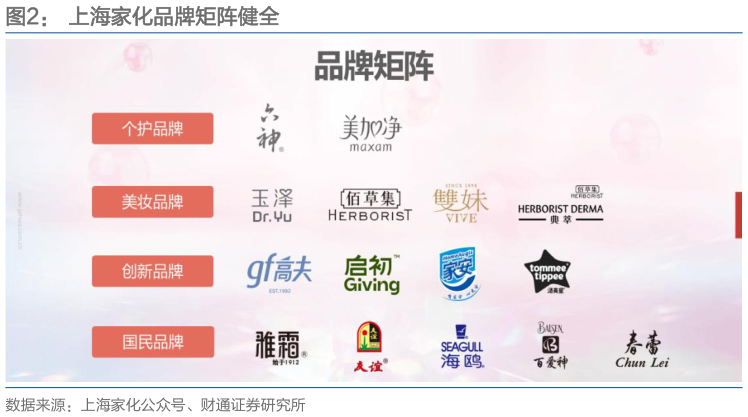如何了解上海家化品牌矩阵健全