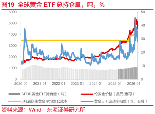 如何了解全球黄金 ETF 总持仓量，吨，%