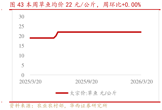 如何才能本周草鱼均价 22 元公斤，周环比0.00%