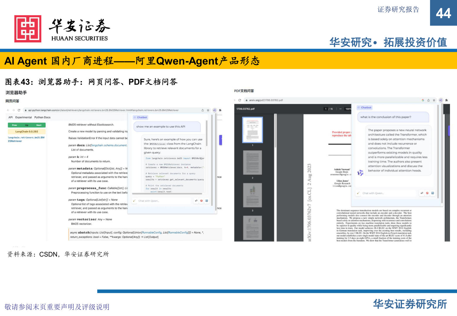 谁能回答AI Agent 国内厂商进程——阿里Qwen-Agent产品形态?