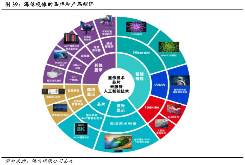 各位网友请教一下海信视像的品牌和产品矩阵