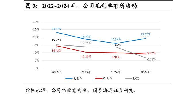如何看待20222024 年，公司毛利率有所波动