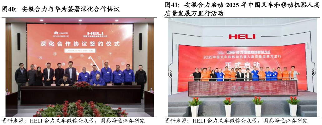 谁能回答安徽合力与华为签署深化合作协议安徽合力启动 2025 年中国叉车和移动机器人高